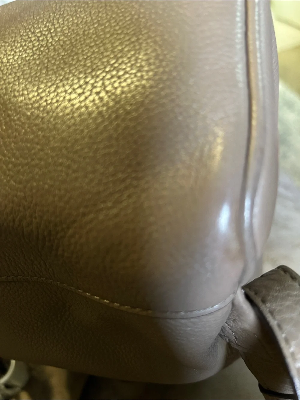 Michael Kors Pebbled Leather Backpack in Taupe